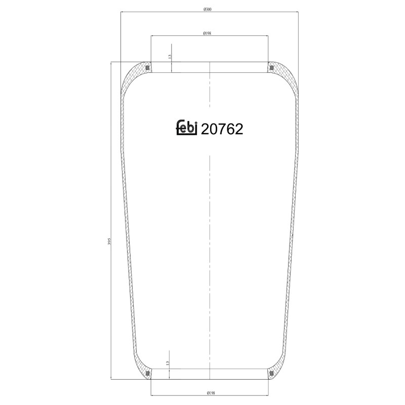 Veerbalg Febi Bilstein 20762