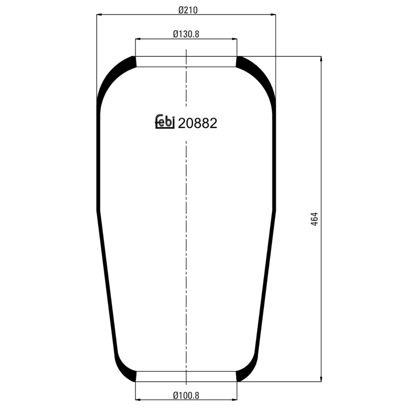 Veerbalg Febi Bilstein 20882