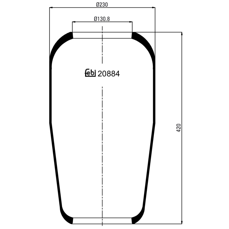 Veerbalg Febi Bilstein 20884