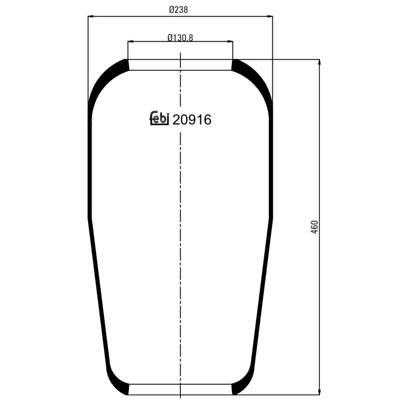 Veerbalg Febi Bilstein 20916