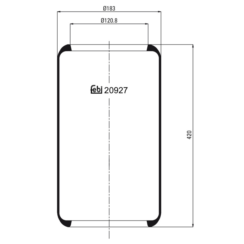 Veerbalg Febi Bilstein 20927
