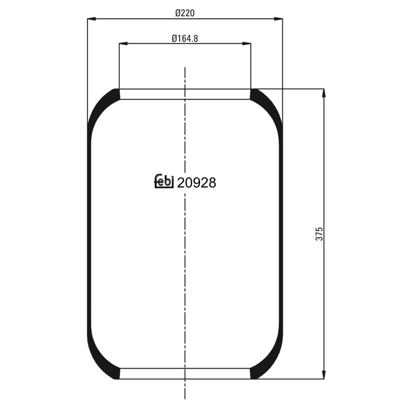 Veerbalg Febi Bilstein 20928
