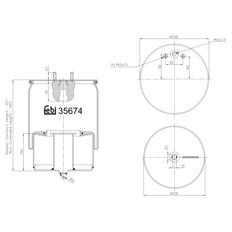 Veerbalg Febi Bilstein 35674