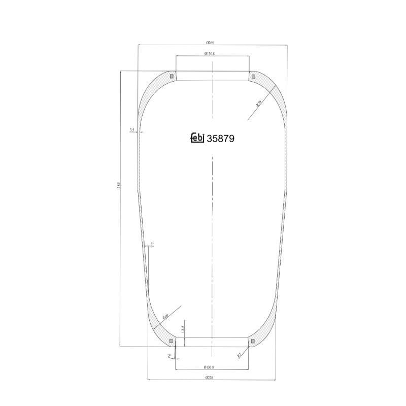 Veerbalg Febi Bilstein 35879