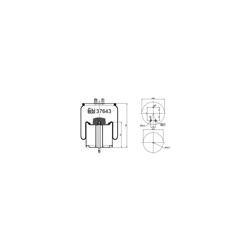 Veerbalg Febi Bilstein 37643