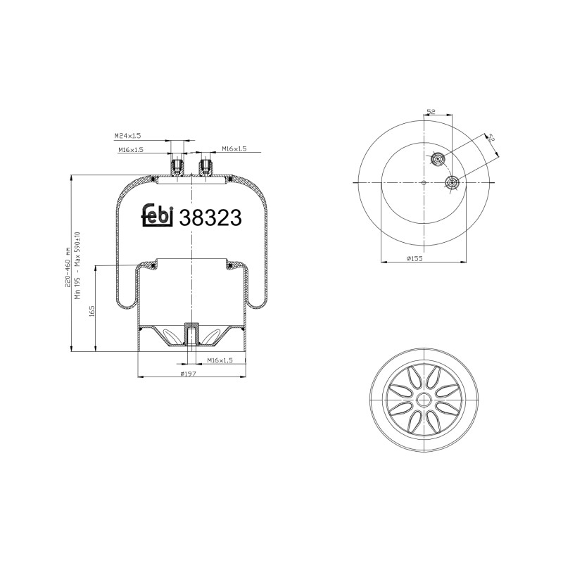 Veerbalg Febi Bilstein 38323