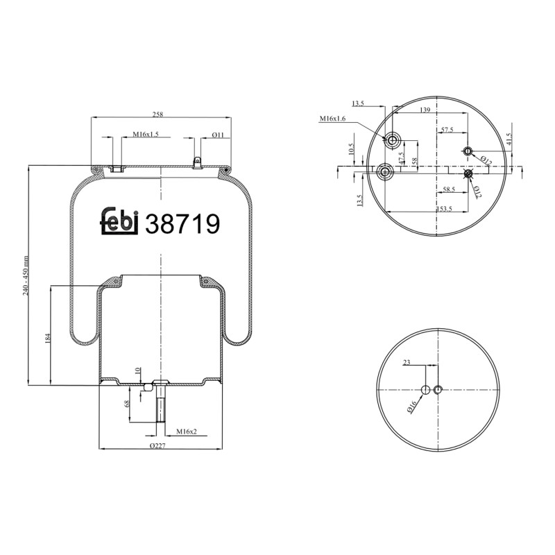 Veerbalg Febi Bilstein 38719