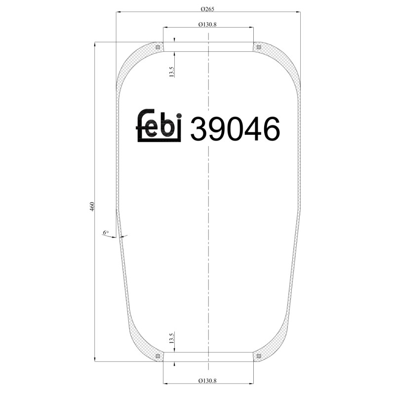 Veerbalg Febi Bilstein 39046