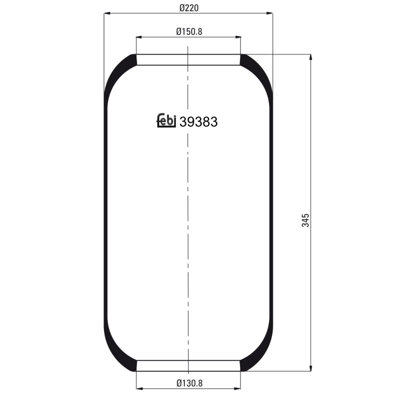 Veerbalg Febi Bilstein 39383