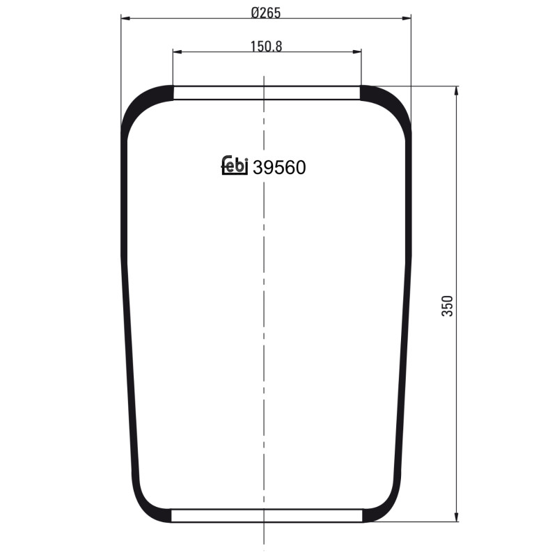 Veerbalg Febi Bilstein 39560