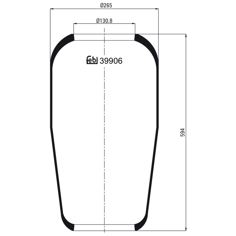 Veerbalg Febi Bilstein 39906