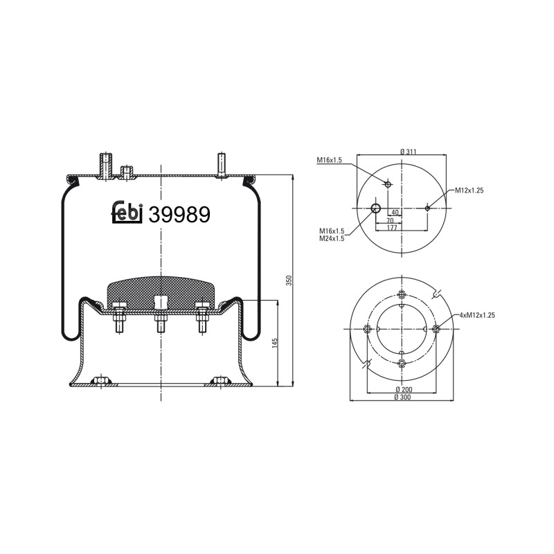 Veerbalg Febi Bilstein 39989