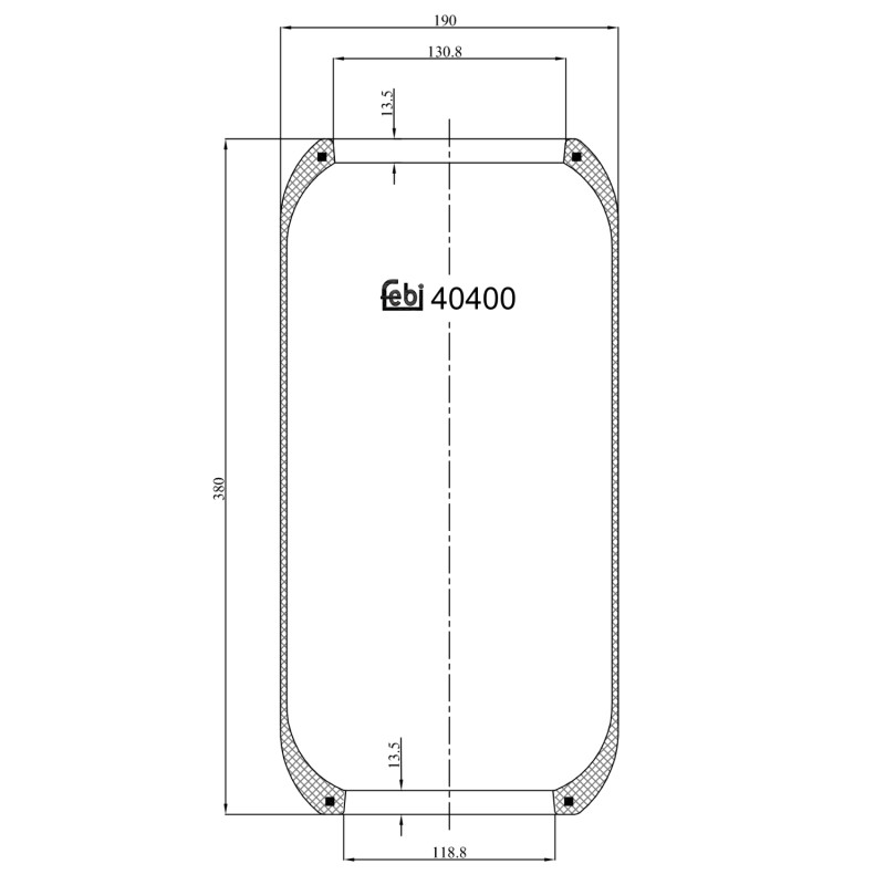 Veerbalg Febi Bilstein 40400