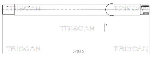 Hydraulische slang, besturing Triscan 8516 11008