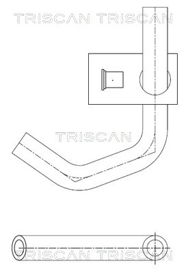 Hydraulische slang, besturing Triscan 8516 11024
