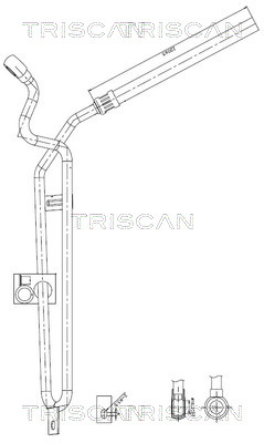 Hydraulische slang, besturing Triscan 8516 11031