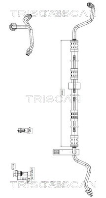Hydraulische slang, besturing Triscan 8516 23004