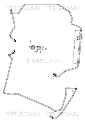 Hydraulische slang, besturing Triscan 8516 27001