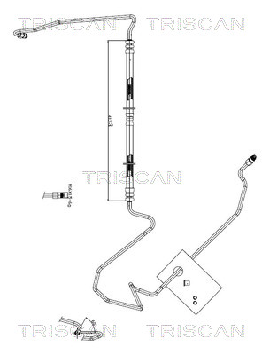 Hydraulische slang, besturing Triscan 8516 27004