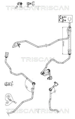 Hydraulische slang, besturing Triscan 8516 27007