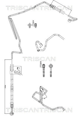 Hydraulische slang, besturing Triscan 8516 29006