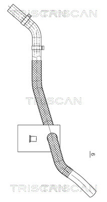 Hydraulische slang, besturing Triscan 8516 29014
