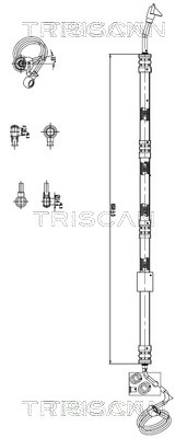 Hydraulische slang, besturing Triscan 8516 29038