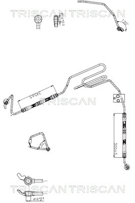 Hydraulische slang, besturing Triscan 8516 29043