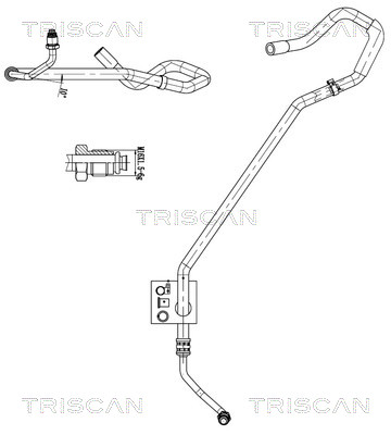 Hydraulische slang, besturing Triscan 8516 29056