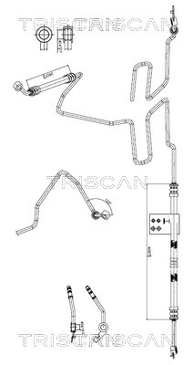 Hydraulische slang, besturing Triscan 8516 29064