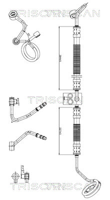 Hydraulische slang, besturing Triscan 8516 29079