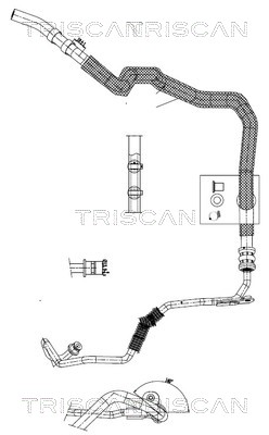 Hydraulische slang, besturing Triscan 8516 29088