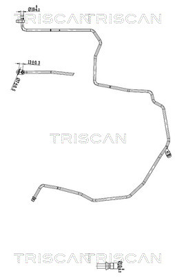 Hoge druk- / lage drukleiding, airconditioning Triscan 9010 14003