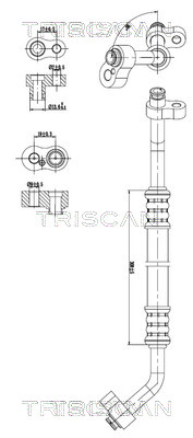Hoge druk- / lage drukleiding, airconditioning Triscan 9010 23004