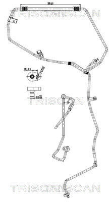 Hoge druk- / lage drukleiding, airconditioning Triscan 9010 25039