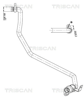 Hoge druk- / lage drukleiding, airconditioning Triscan 9010 25041