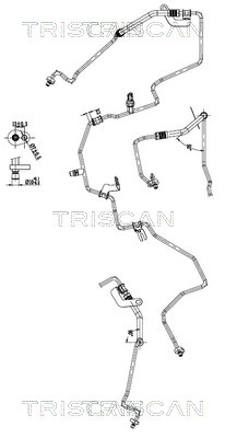 Hoge druk- / lage drukleiding, airconditioning Triscan 9010 25043