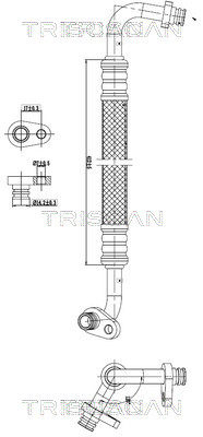 Hoge druk- / lage drukleiding, airconditioning Triscan 9010 28007