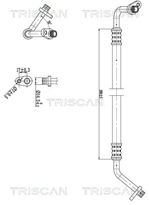 Hoge druk- / lage drukleiding, airconditioning Triscan 9010 28032