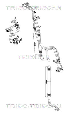 Hoge druk- / lage drukleiding, airconditioning Triscan 9010 81016