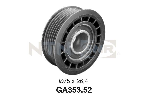 Geleiderol (poly) V-riem SNR GA353.52