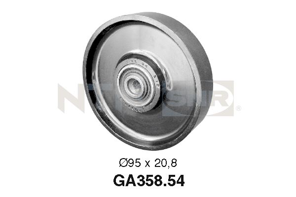 Geleiderol (poly) V-riem SNR GA358.54