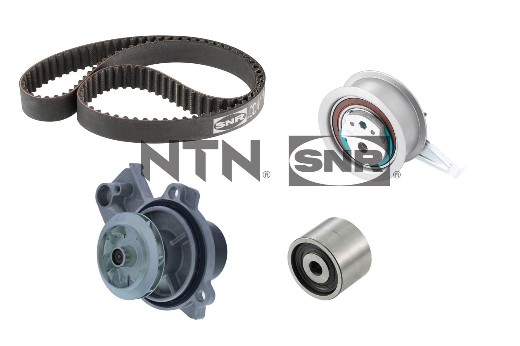 Distributieriem kit inclusief waterpomp SNR KDP457.830