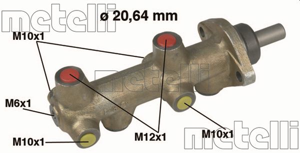 Hoofdremcilinder Metelli 05-0043