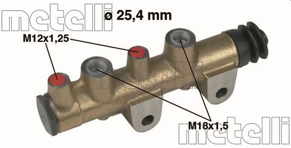 Hoofdremcilinder Metelli 05-0106