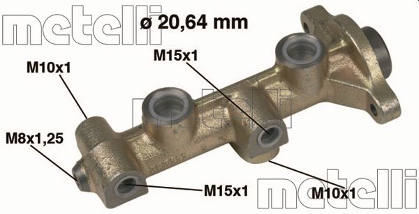 Hoofdremcilinder Metelli 05-0178