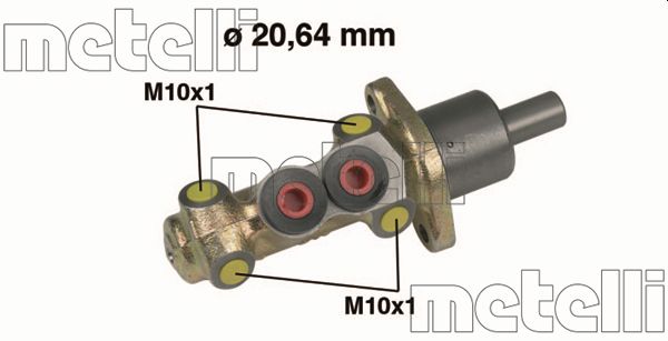 Hoofdremcilinder Metelli 05-0207