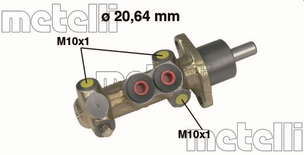 Hoofdremcilinder Metelli 05-0216