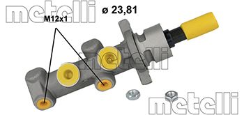 Hoofdremcilinder Metelli 05-0426