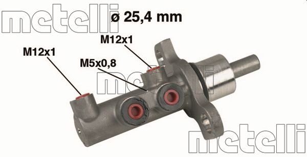 Hoofdremcilinder Metelli 05-0439